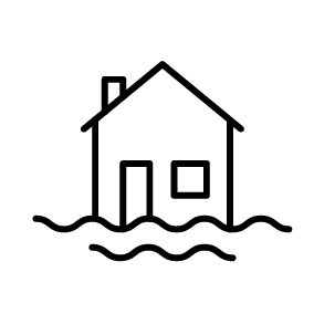 Overstromingsgevoelig gebouw (G-score D)